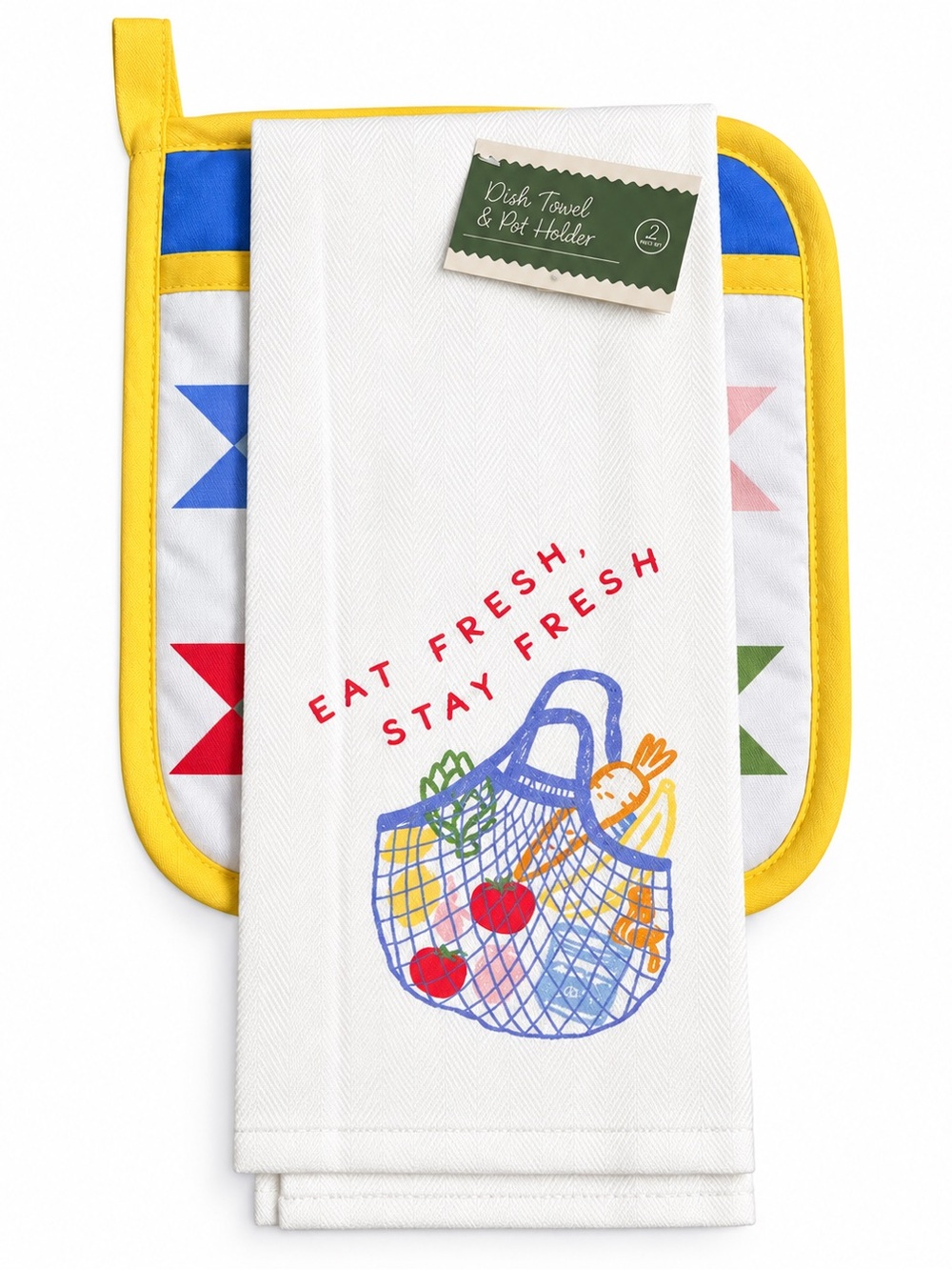 Eat Fresh Dish Towel & Pot Holder Set